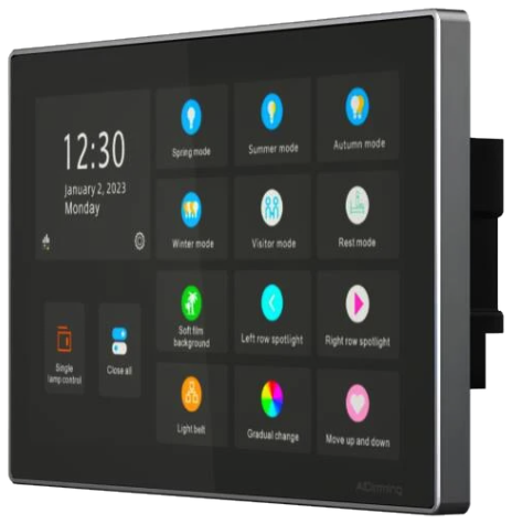 Slimme touchscreen schakelaar voor lichtsturing