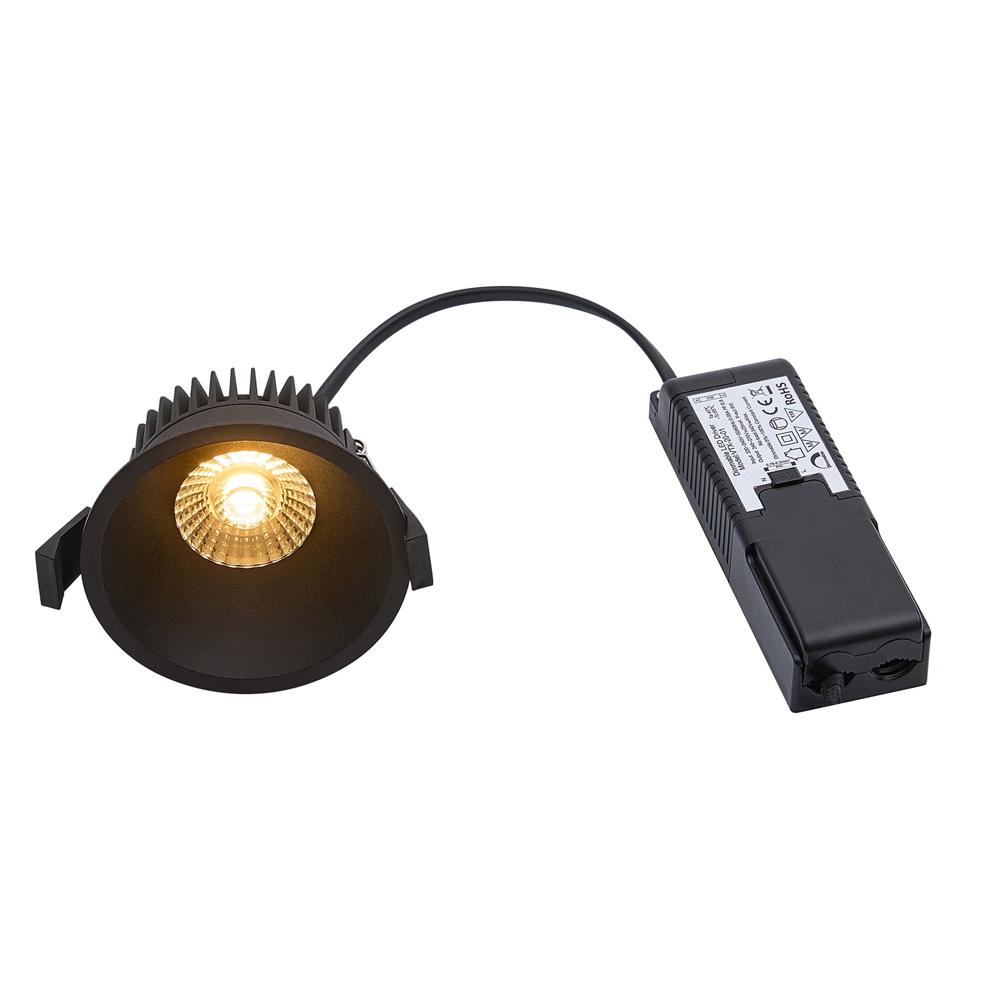Albric  1-Kit Downlight Zwart