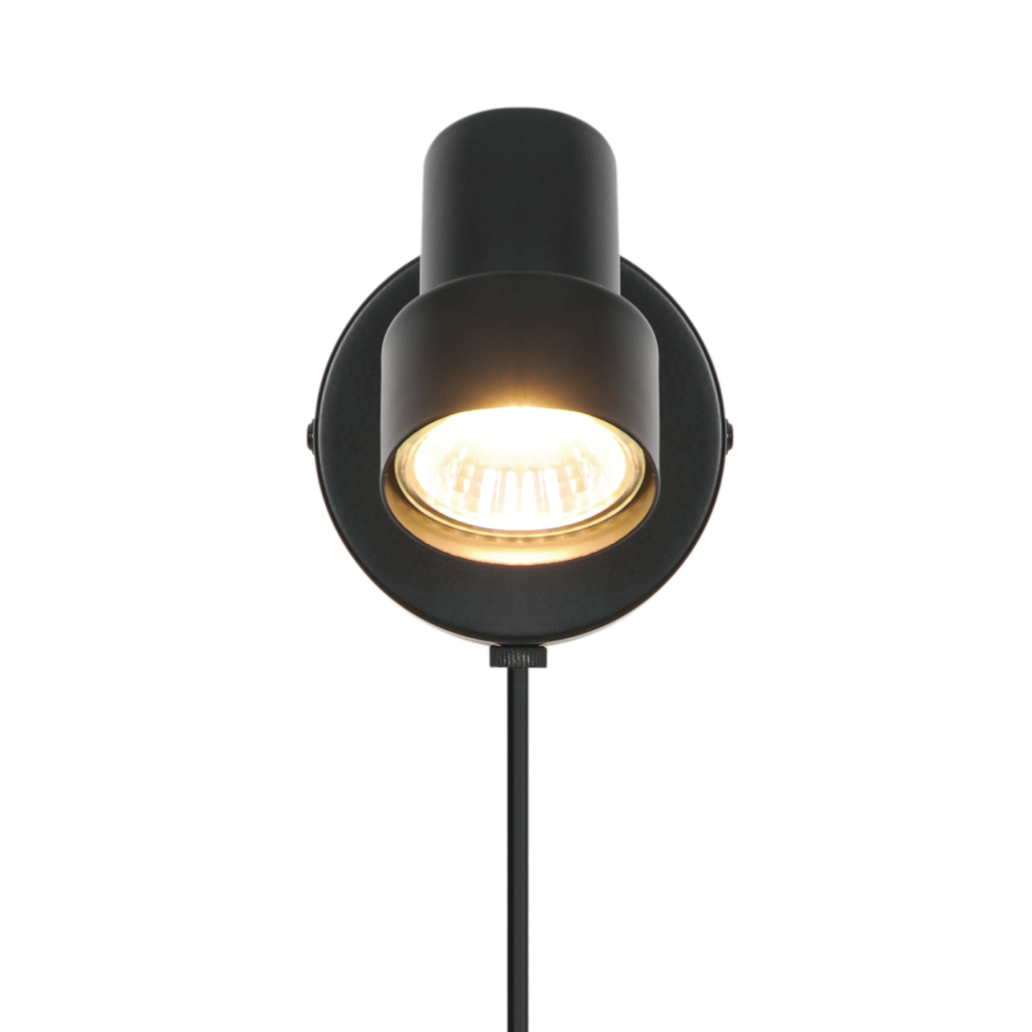 Boston Wandlamp GU10 Zwart