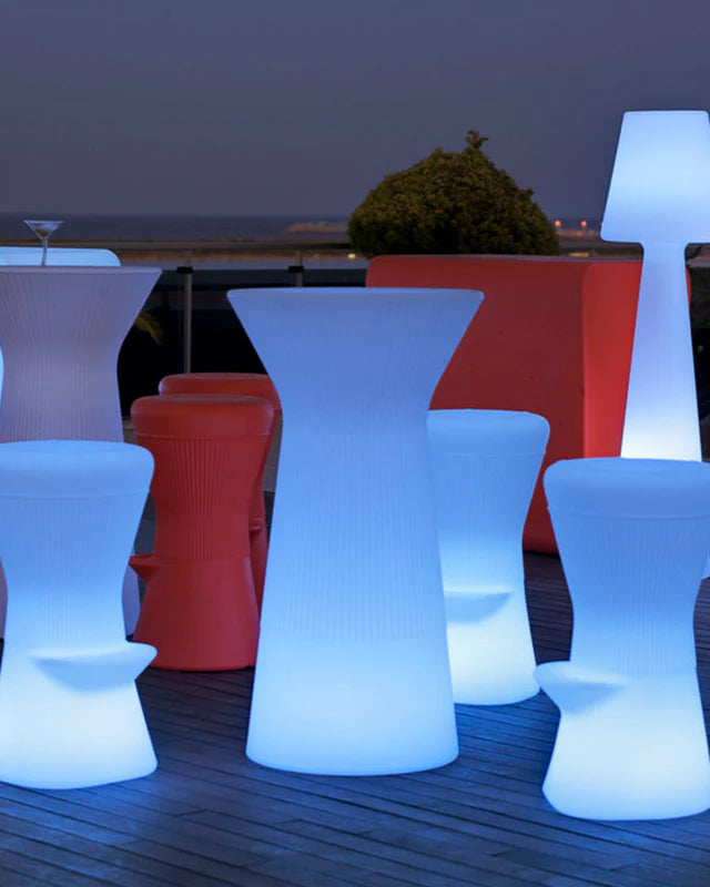 Lichtgevend Pakket x1 Capri 110 tafel + x2 Corfu 74 stoelen