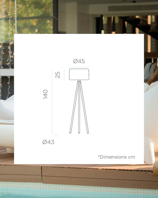 Lichtgevend Pakket x1 Capri 110 tafel + x2 Corfu 74 stoelen
