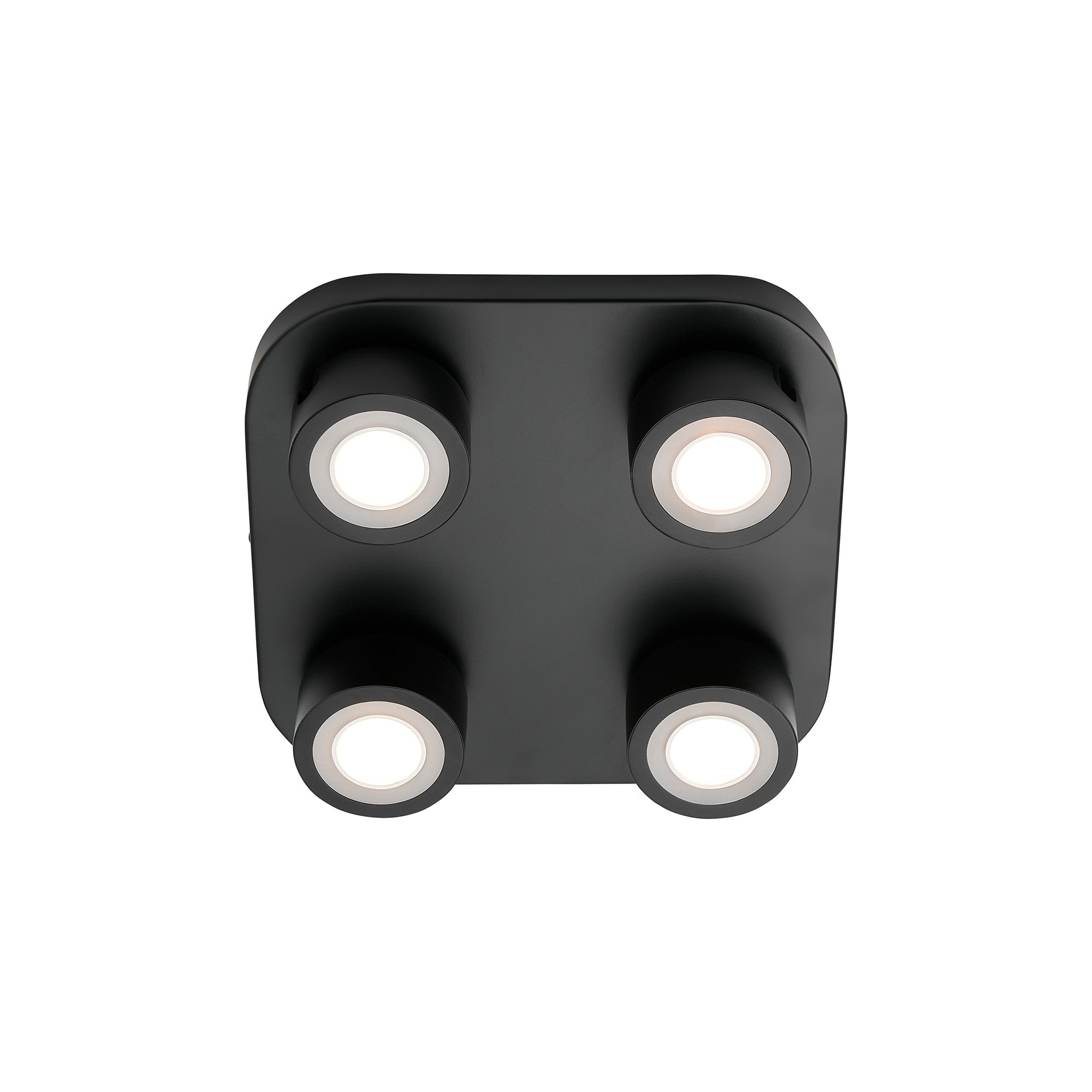 Clyde 4  Plafondlamp Zwart