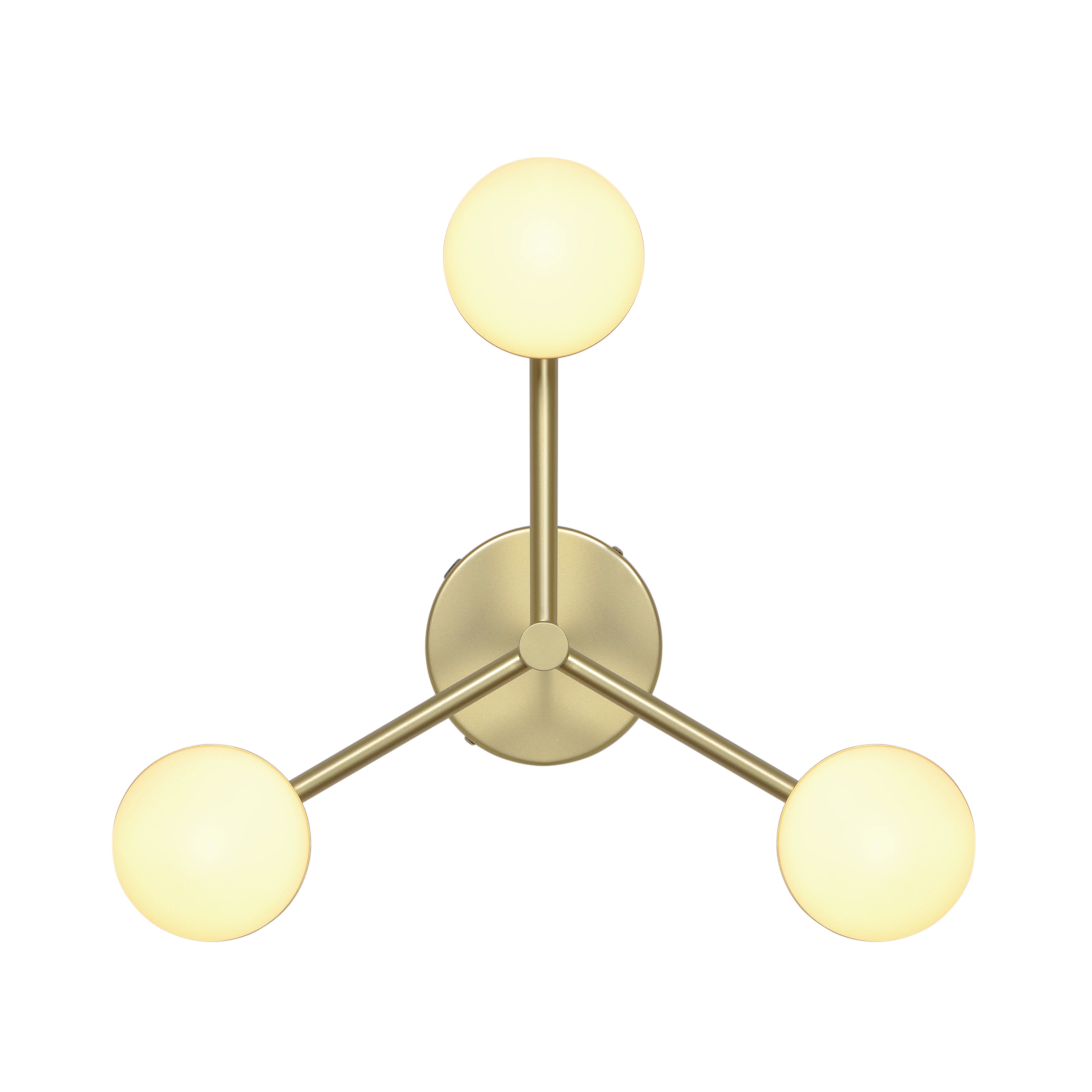 Contina 3-Spot Hanglamp  G9  Messing