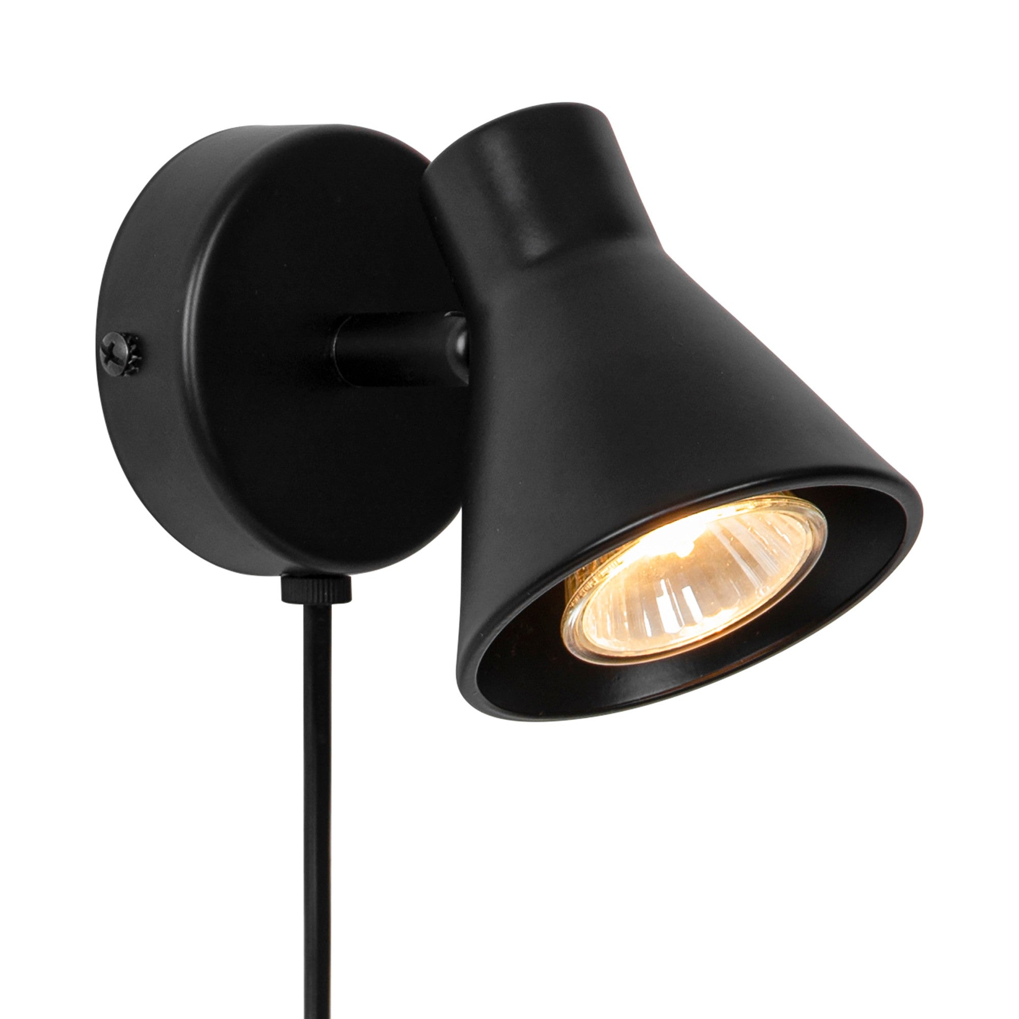 Eik Wandlamp  Zwart