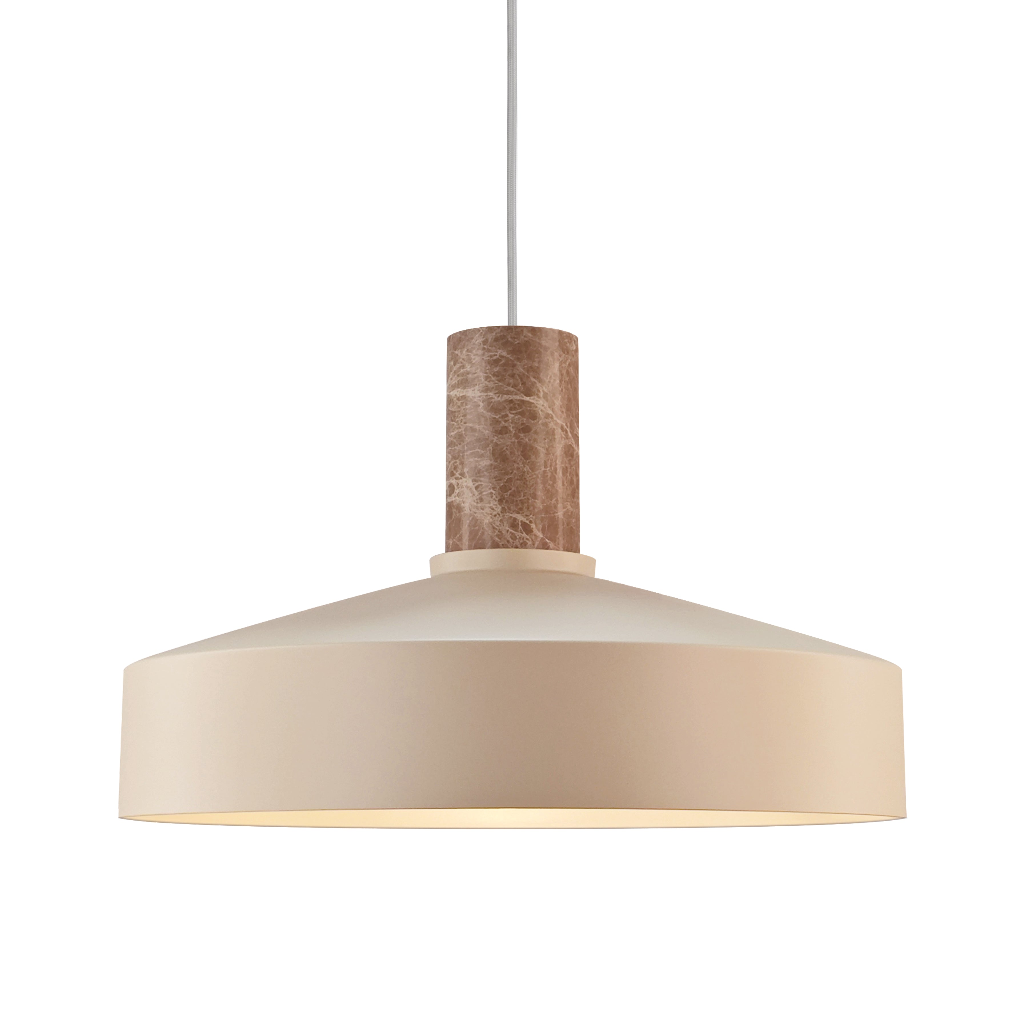 Elvas Marmer hanglamp E27 Beige