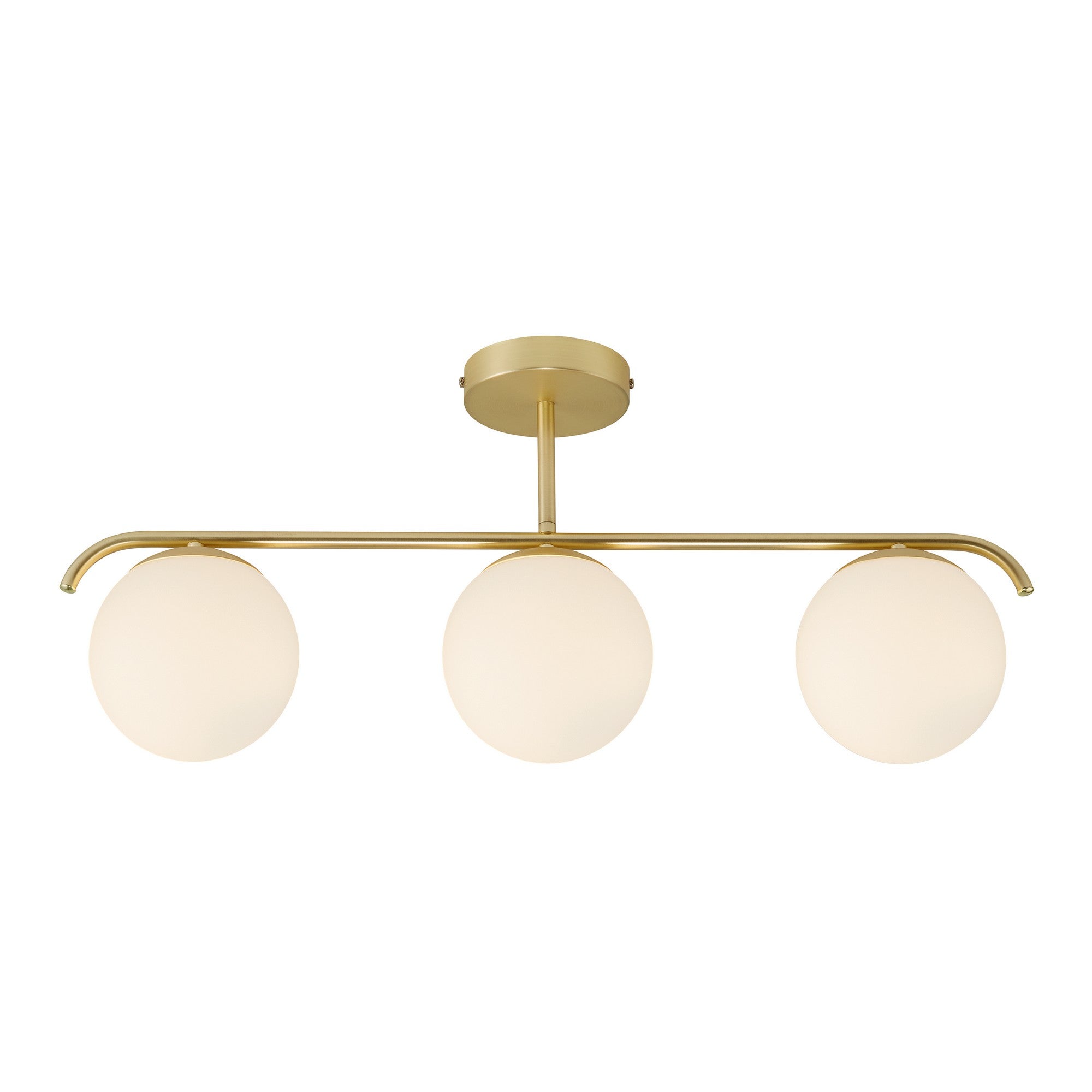 Grant 3x15 Pendant Lamp Brass