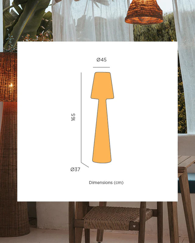 Oplaadbare vloerlamp Lola 165 Nature