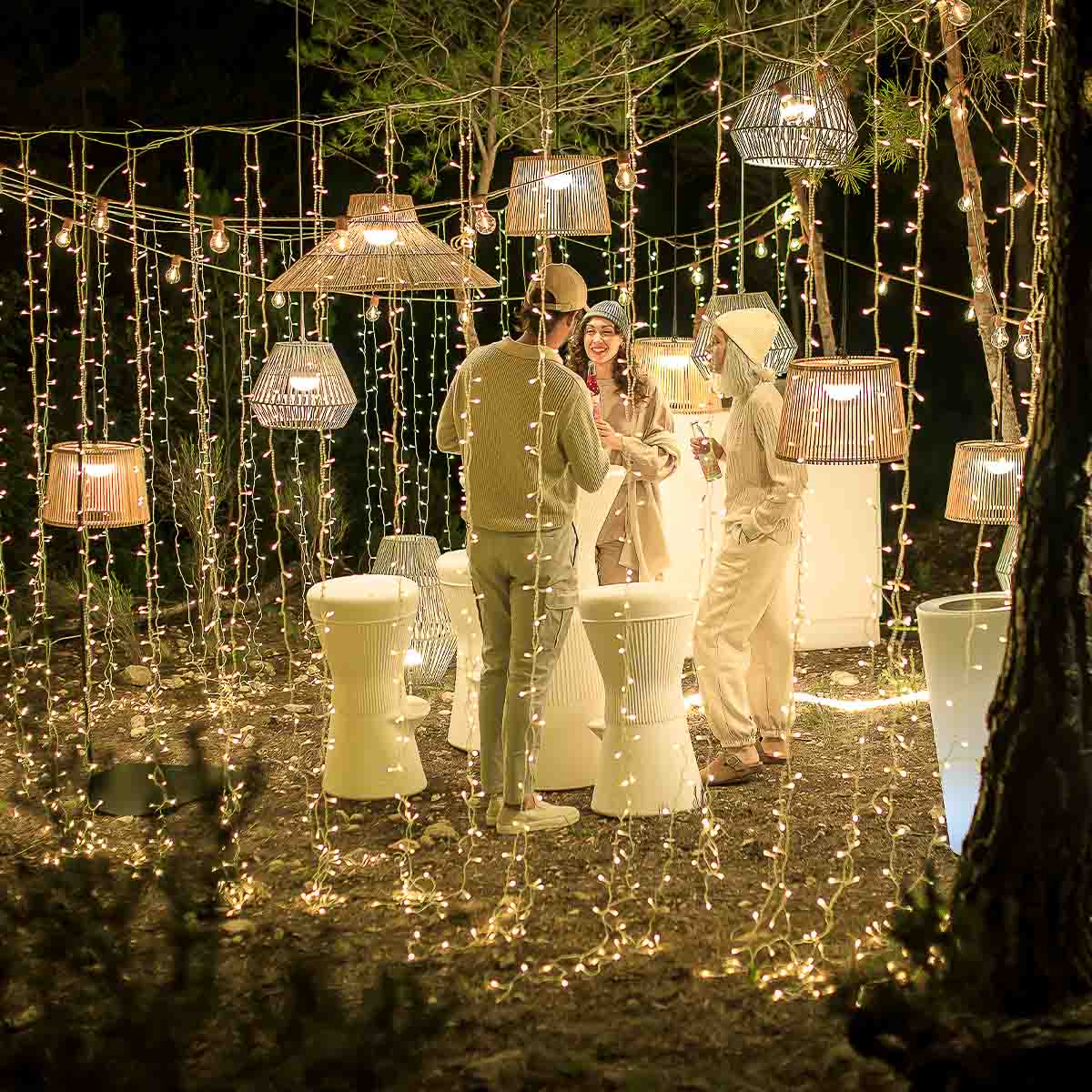 Luce 6x3 meter Buitenlichtgordijn