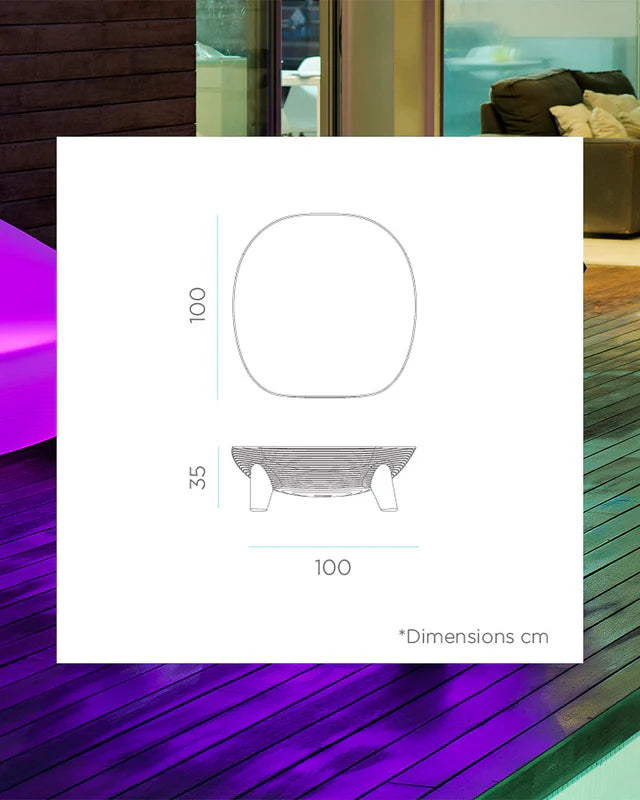 Lichtgevende Martinique lage salontafel
