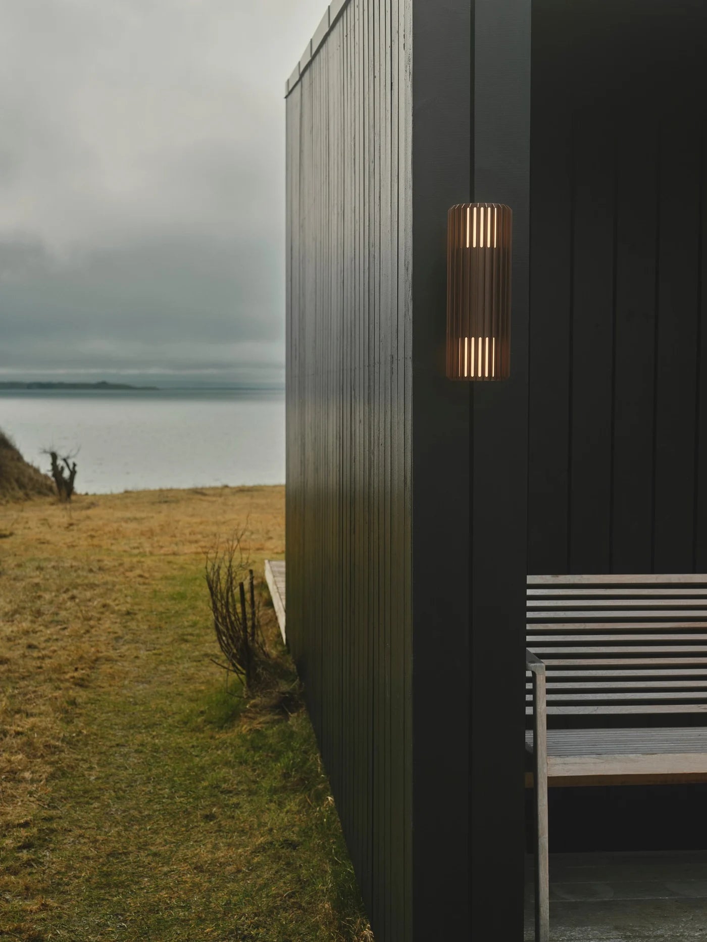 Aludra Double | Wandlamp | Seaside Bruin metallic