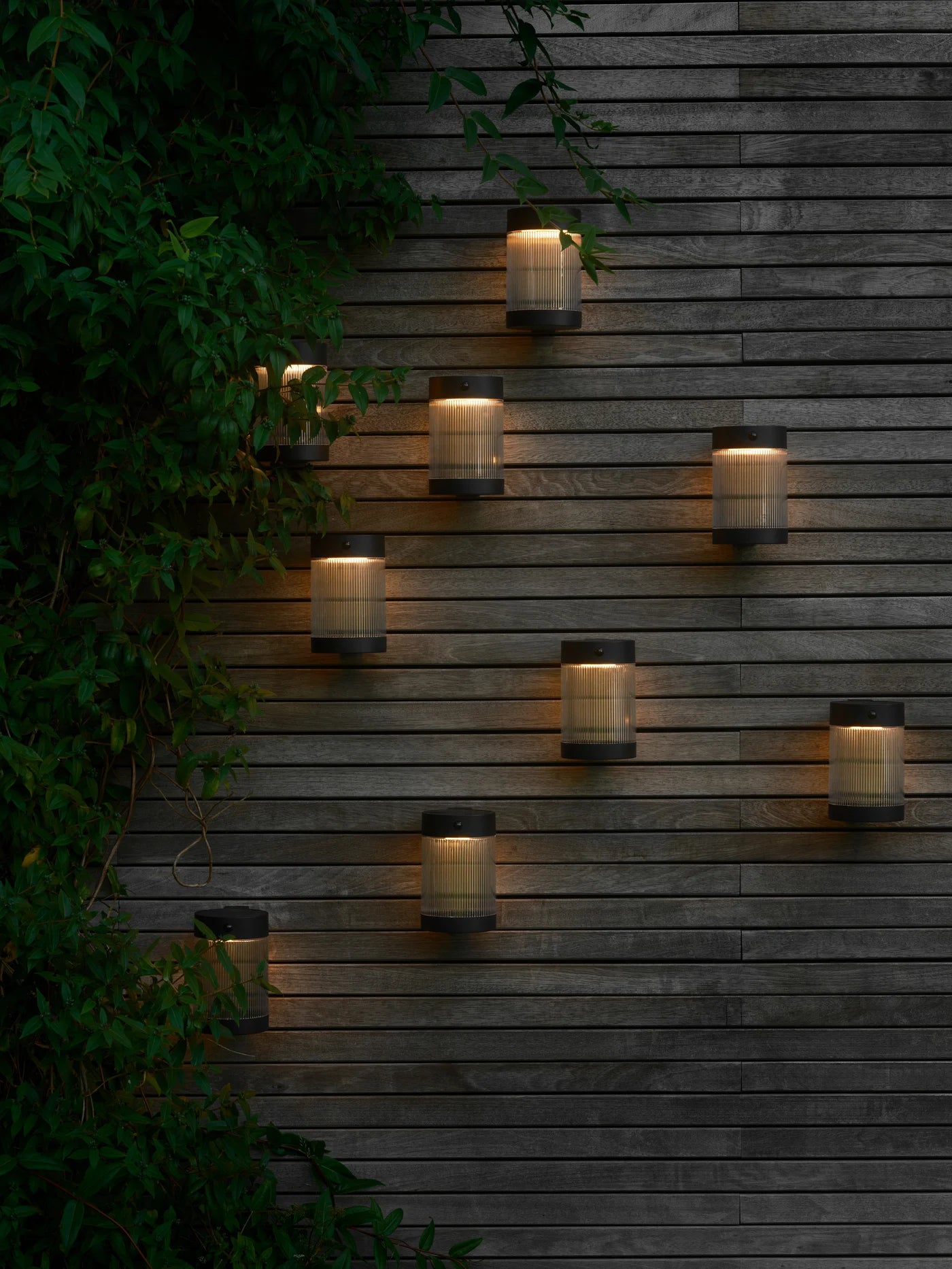 Coupar | Wandlamp | Solar | Zwart| PIR sensor