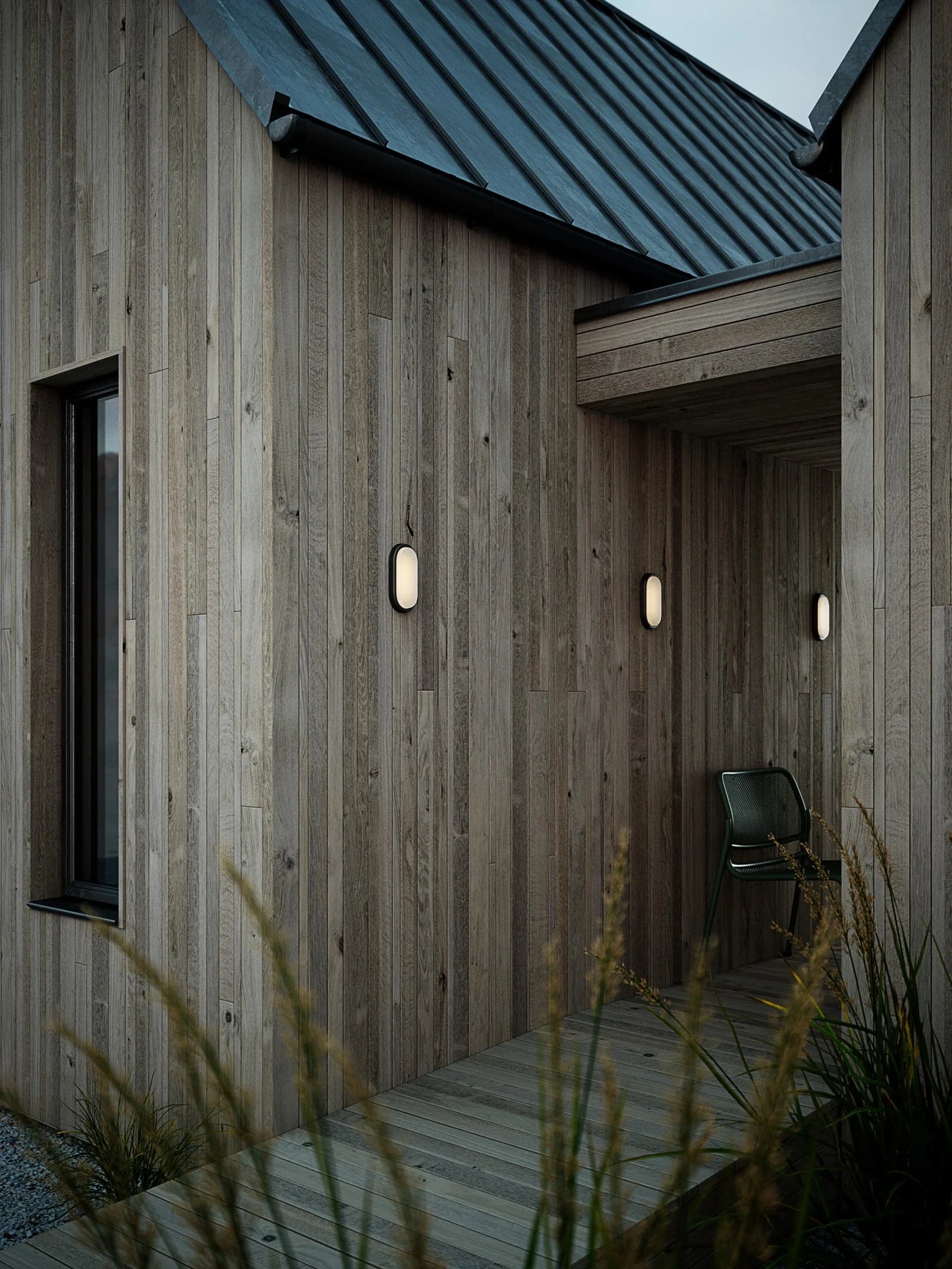 Cuba Outdoor Energy Oval | Wandlamp | Zwart