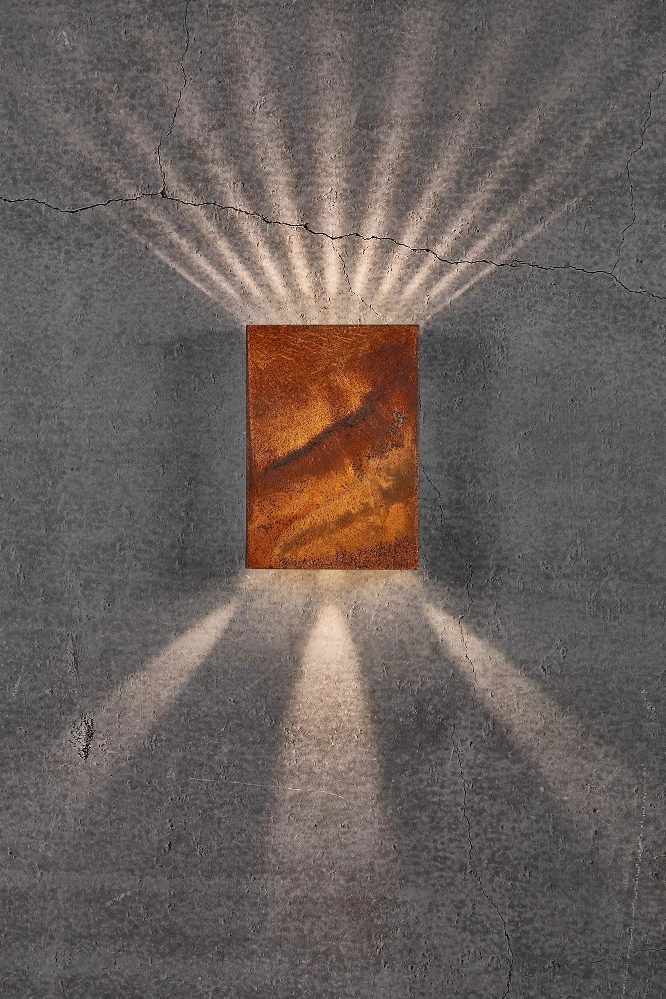 Fold 15 | Wandlamp | Roest kleurig