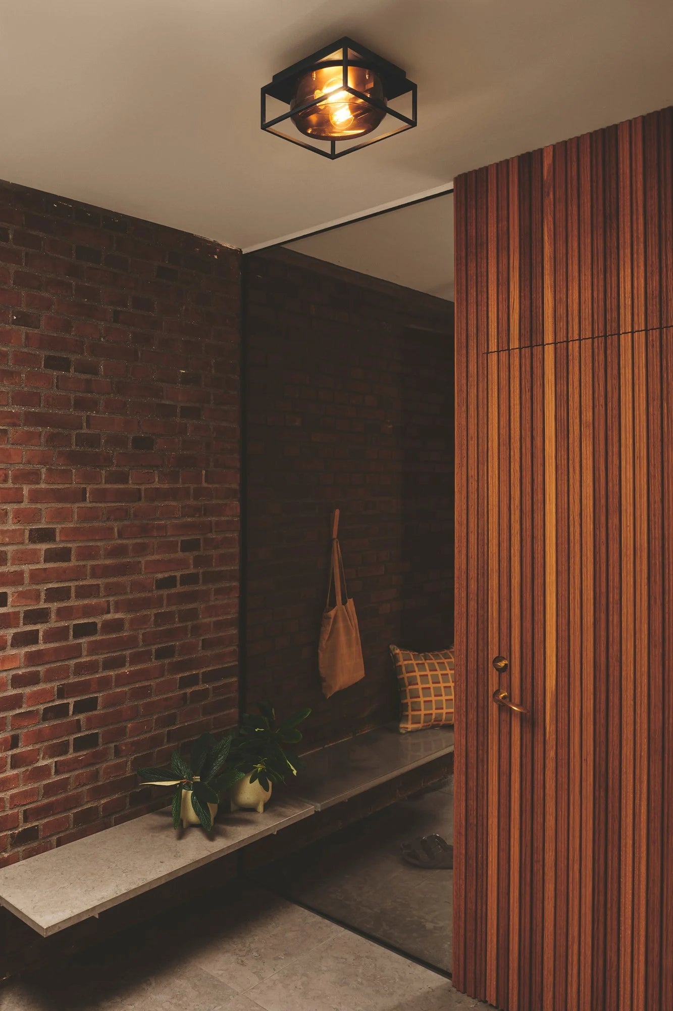 Griffin | Plafondlamp | Gerookt Glas