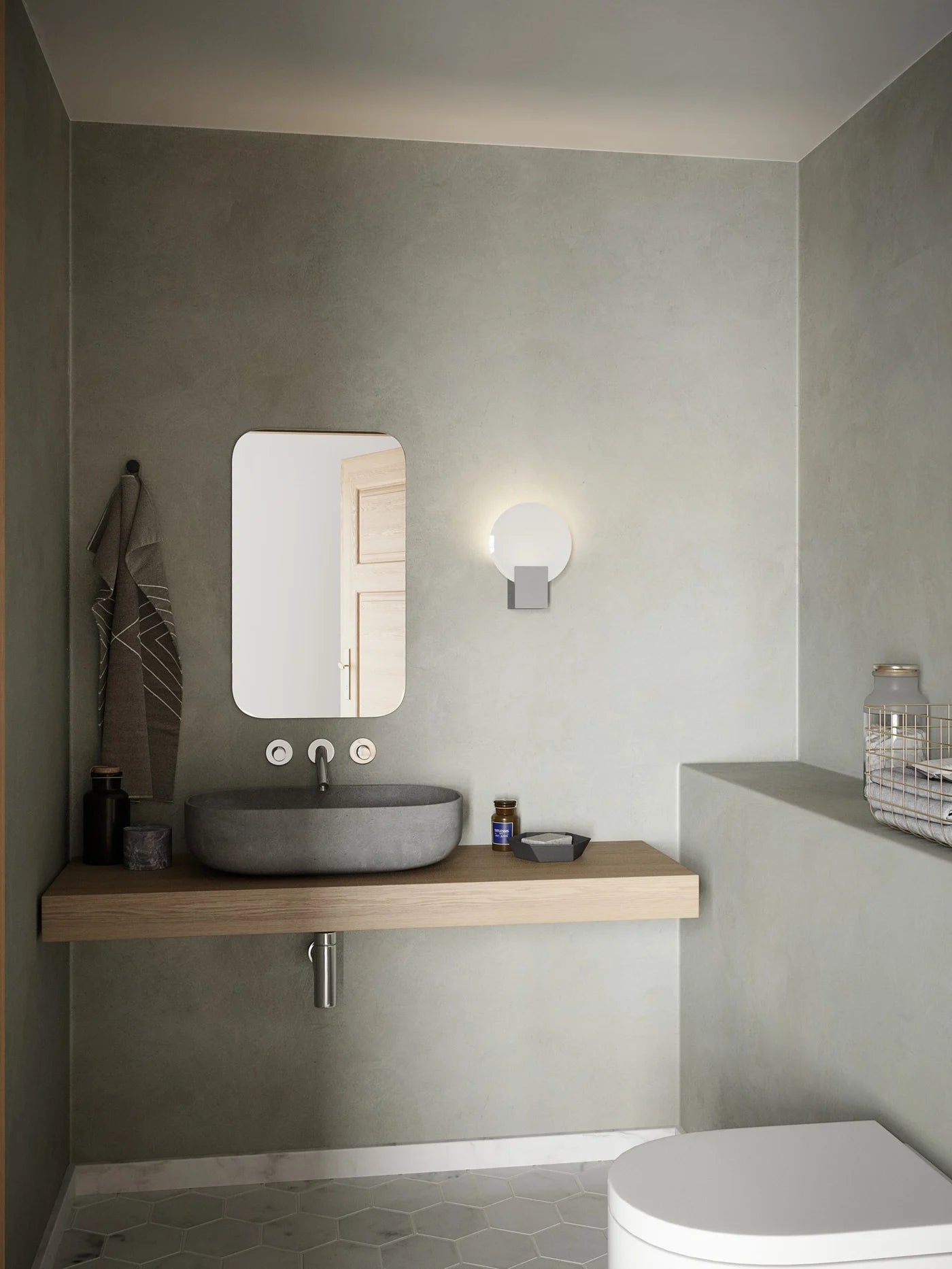 Hester | Wandlamp | Wit