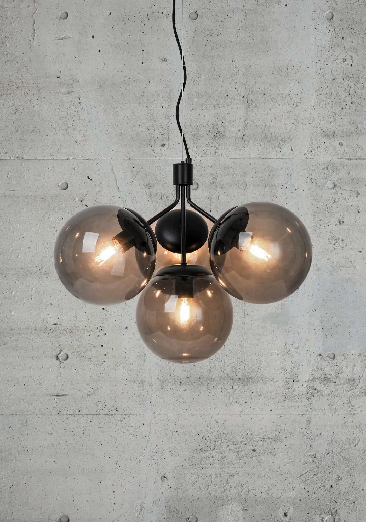 IVONA 4-Spot | Hanglamp | Zwart