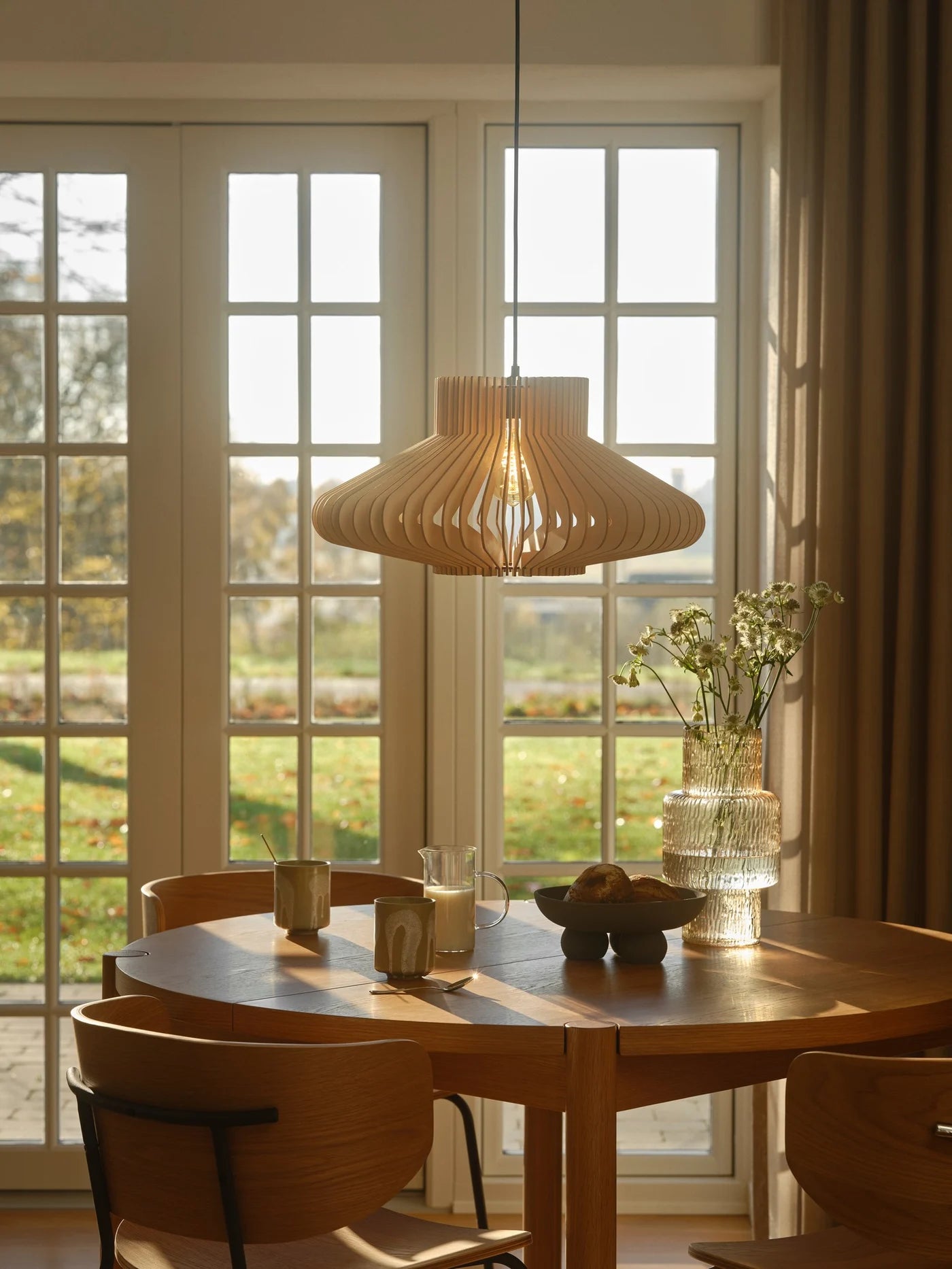 Manago | Hanglamp | E27 | Naturel Hout