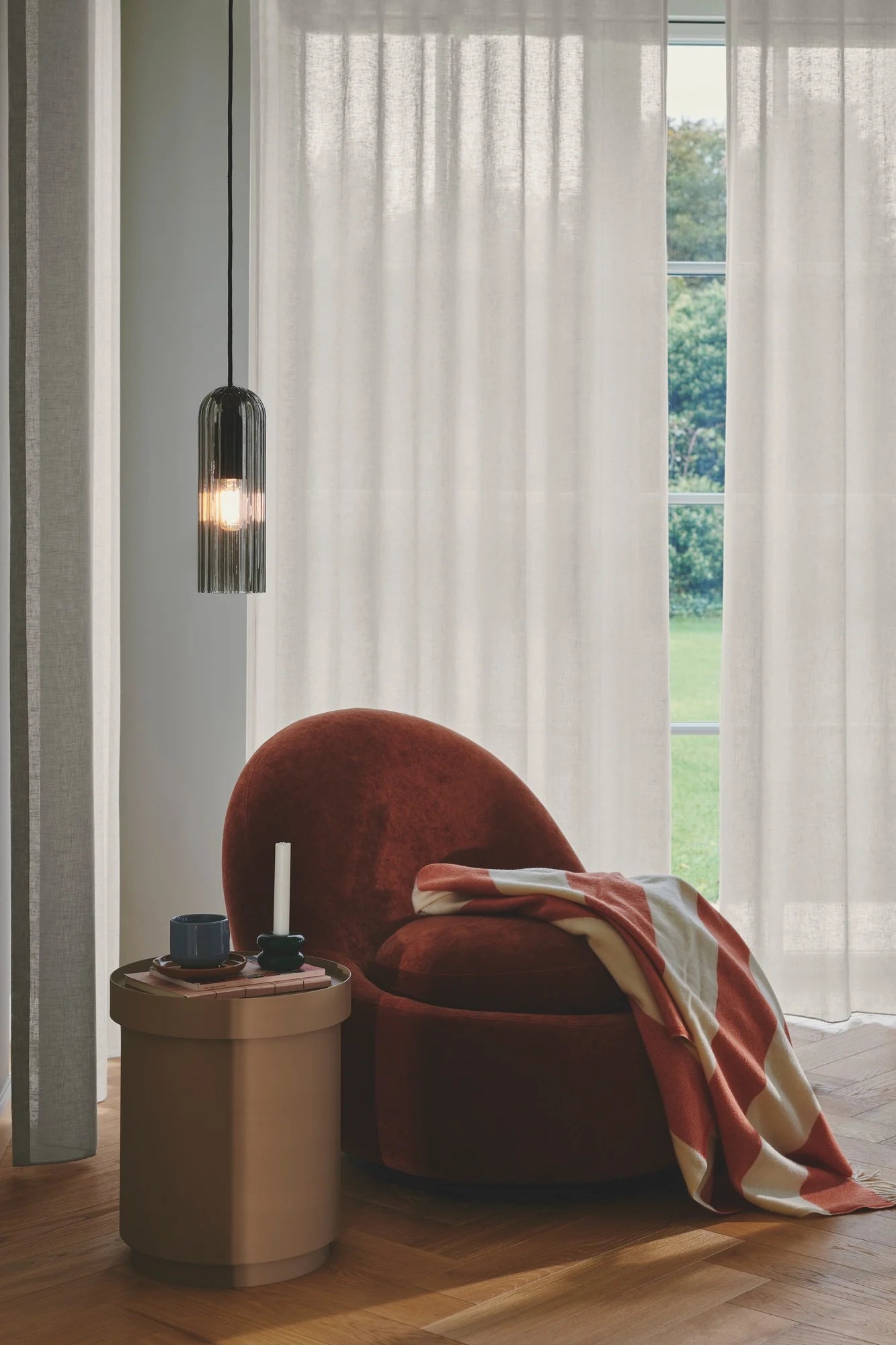 Miella | Hanglamp | Gerookt Glas
