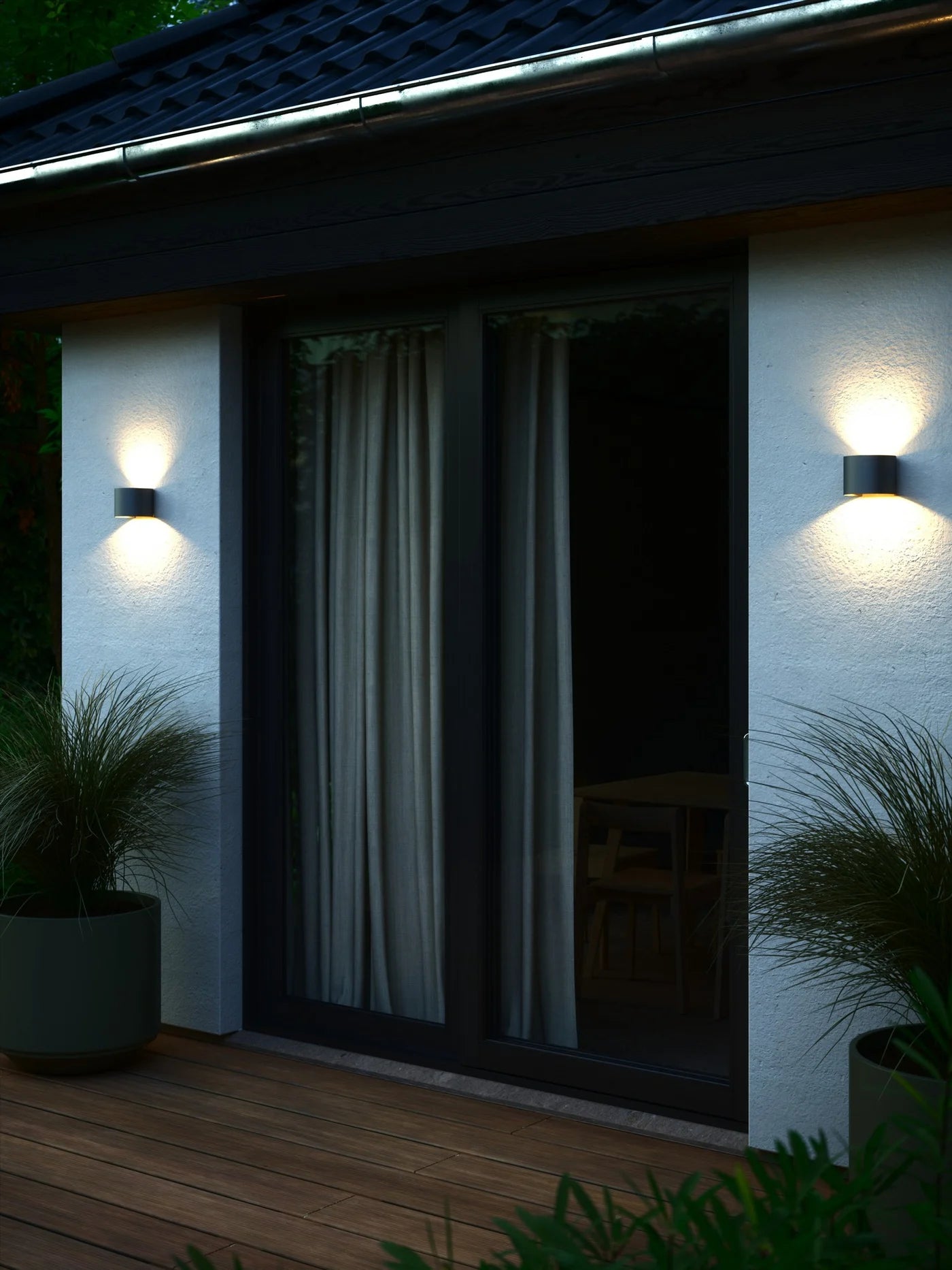 Milda Rond | wandlamp | Antrasiet