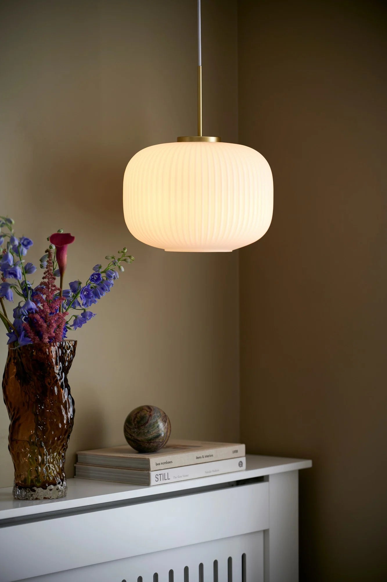 Milford 30 | Hanglamp | Opaal Wit