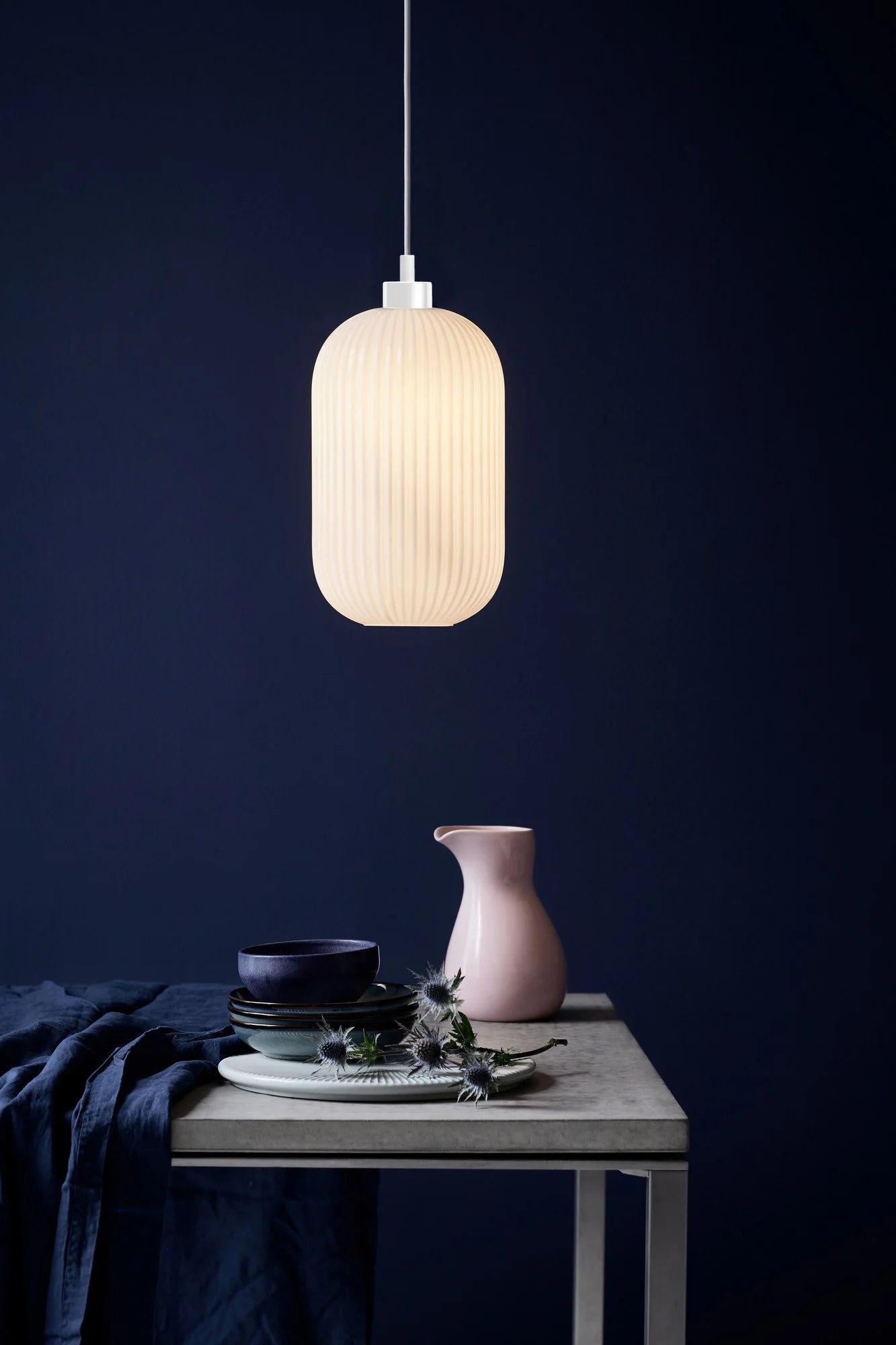 Milford 20 | Hanglamp | Opaal Wit