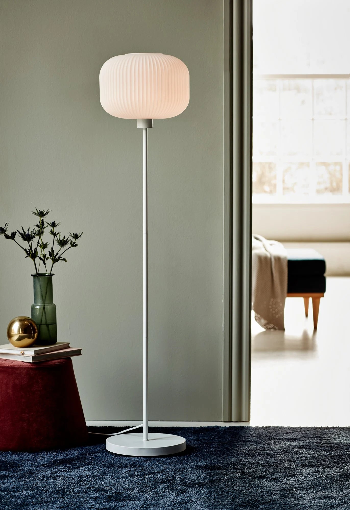 Milford | Vloerlamp | Wit