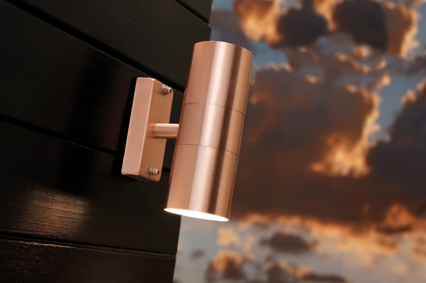 Tin Double | Wandlamp | Koper