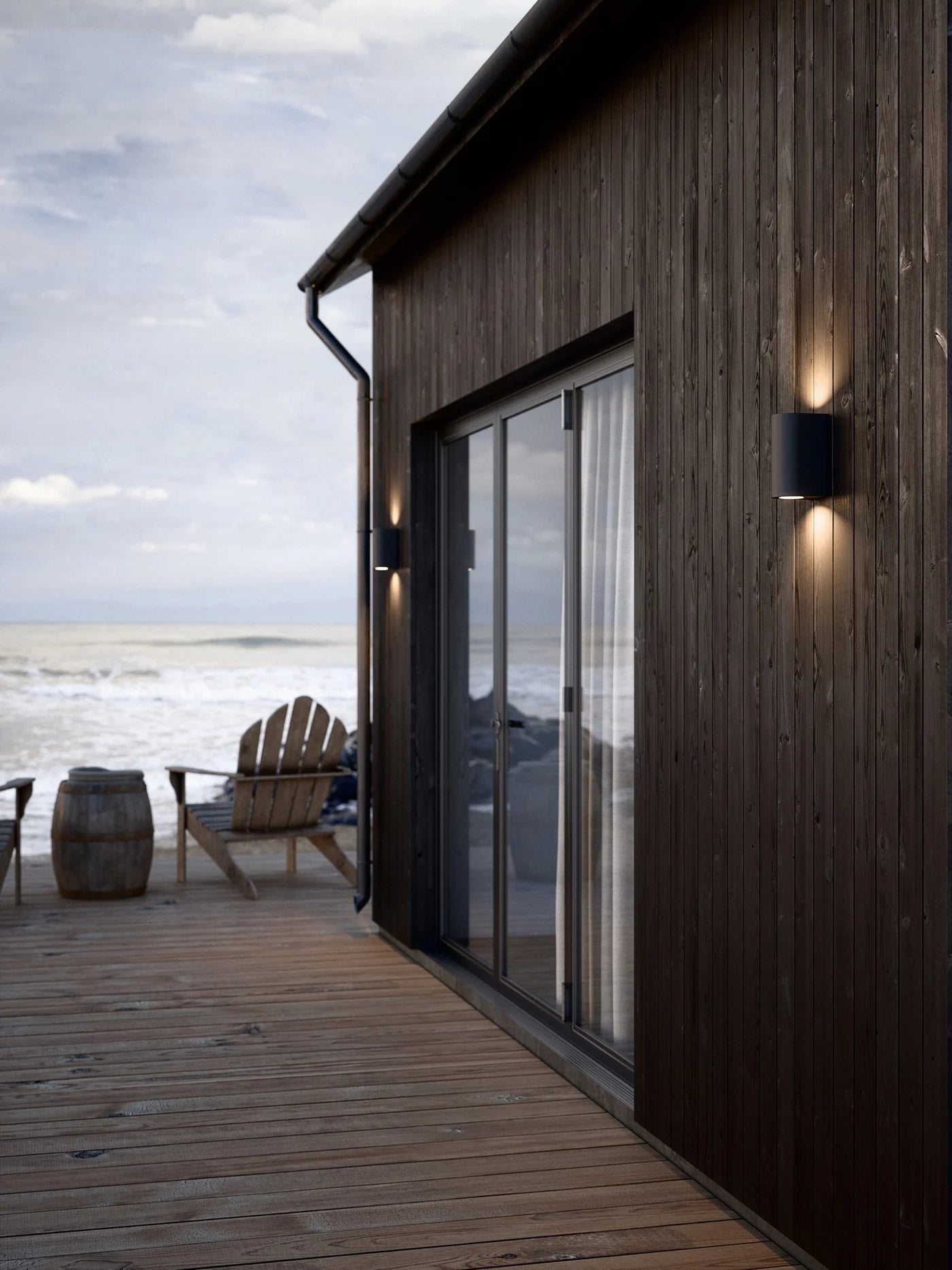 Canto Maxi 2 | Wandlamp | Seaside Zwart