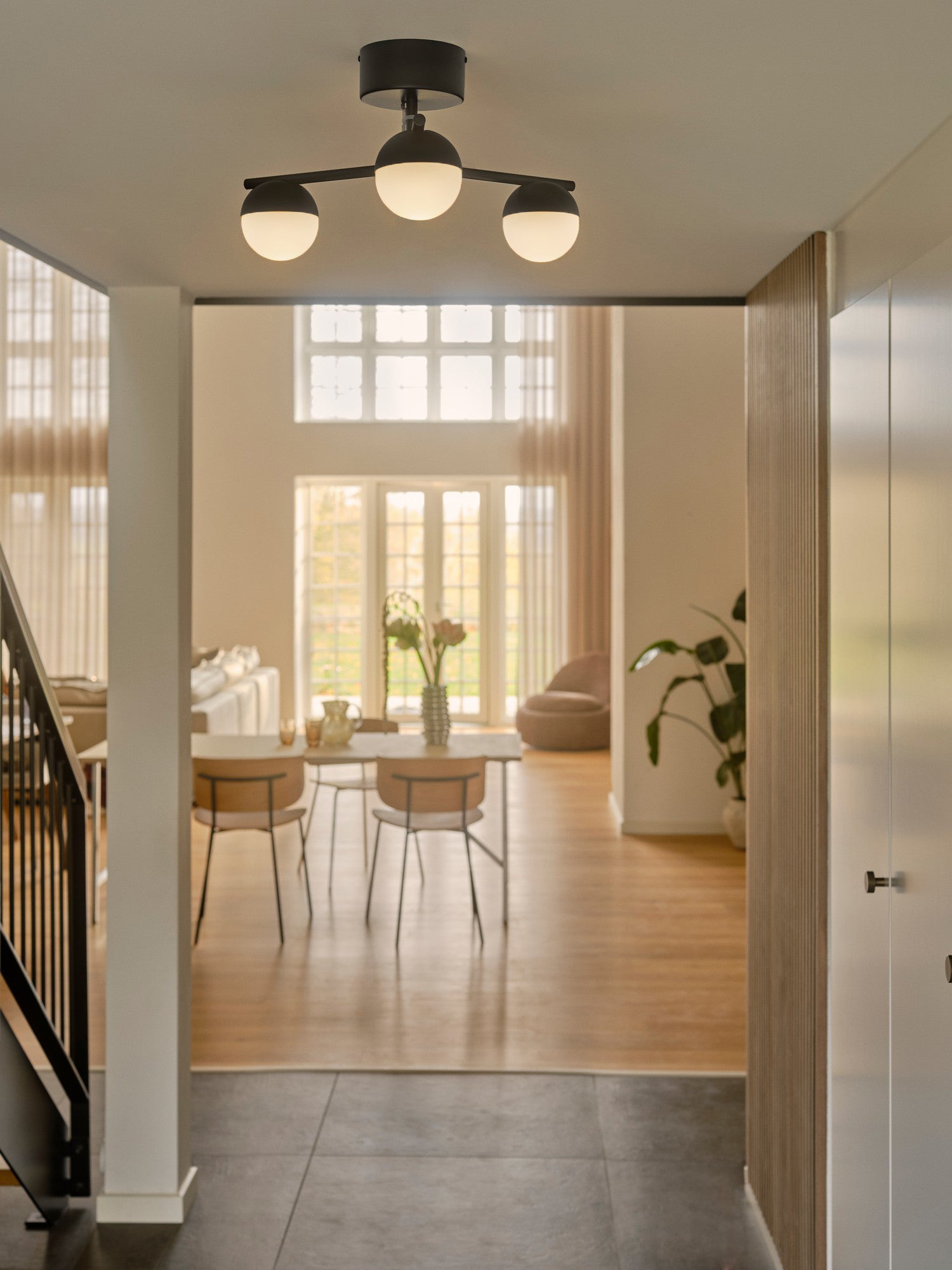 Contina 3-Spot Hanglamp  G9 Zwart