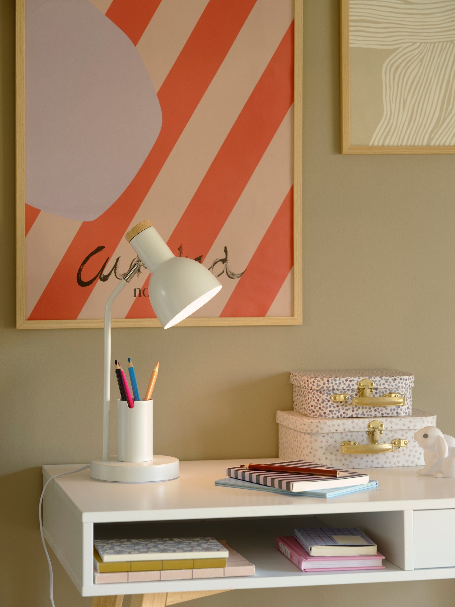 Devone Tafellamp E27  Wit