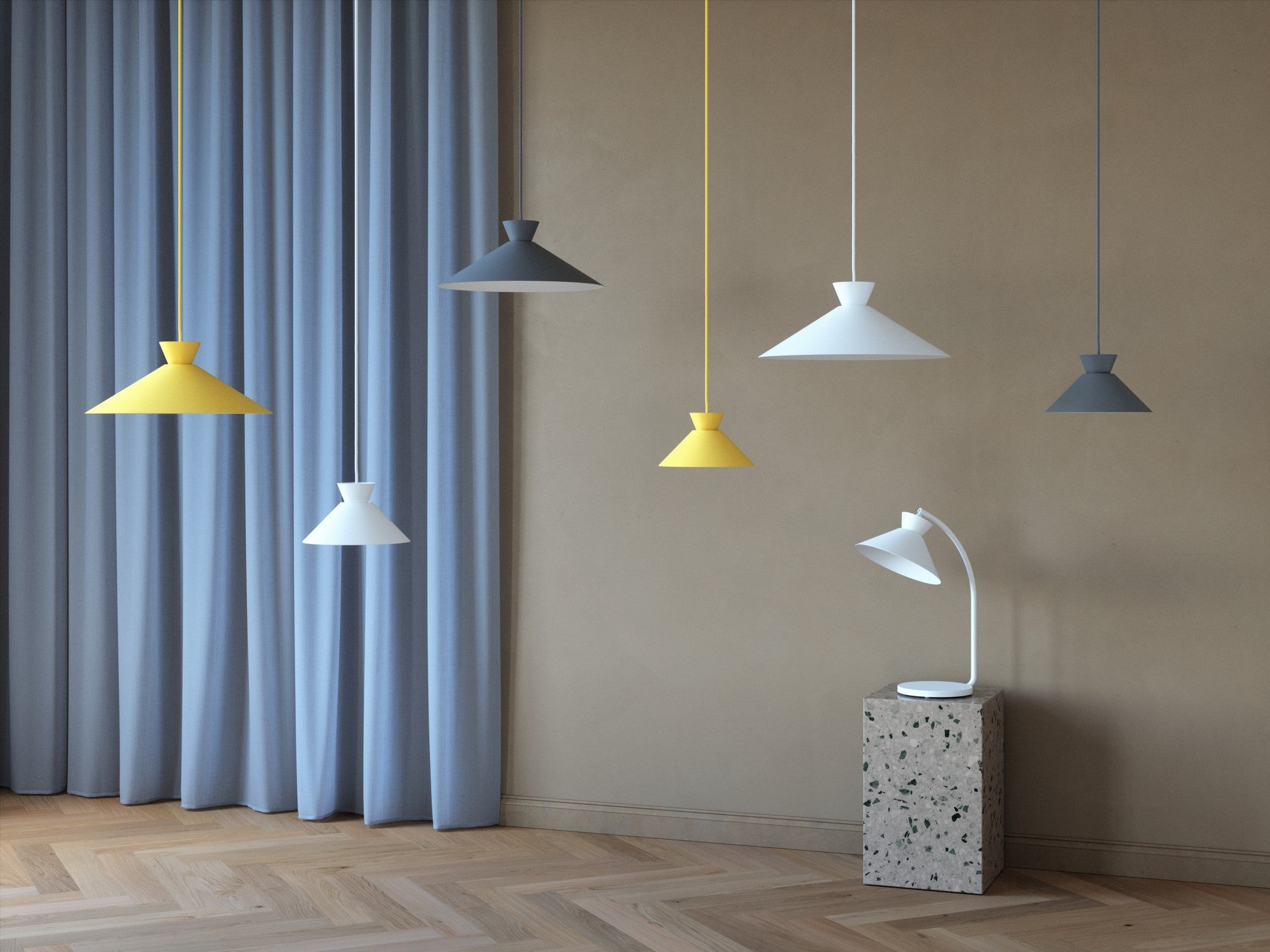 Dial 45 Hanglamp Wit