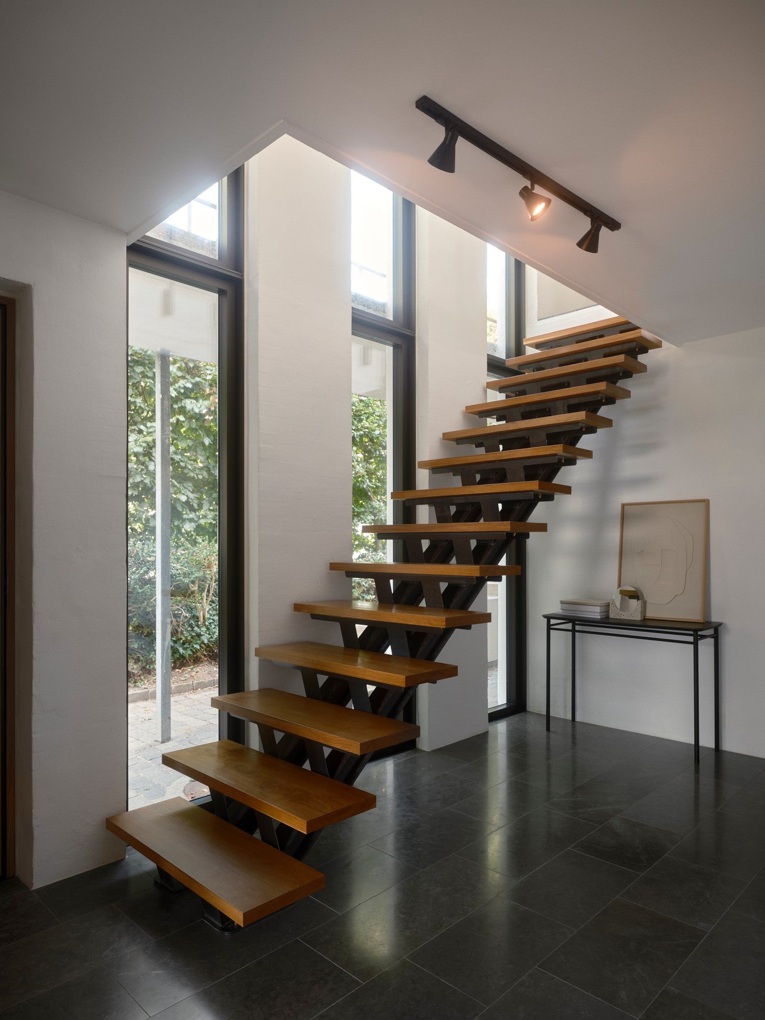 Oak Link 3 1M Rail Surface-Mounted Spot GU10 Black