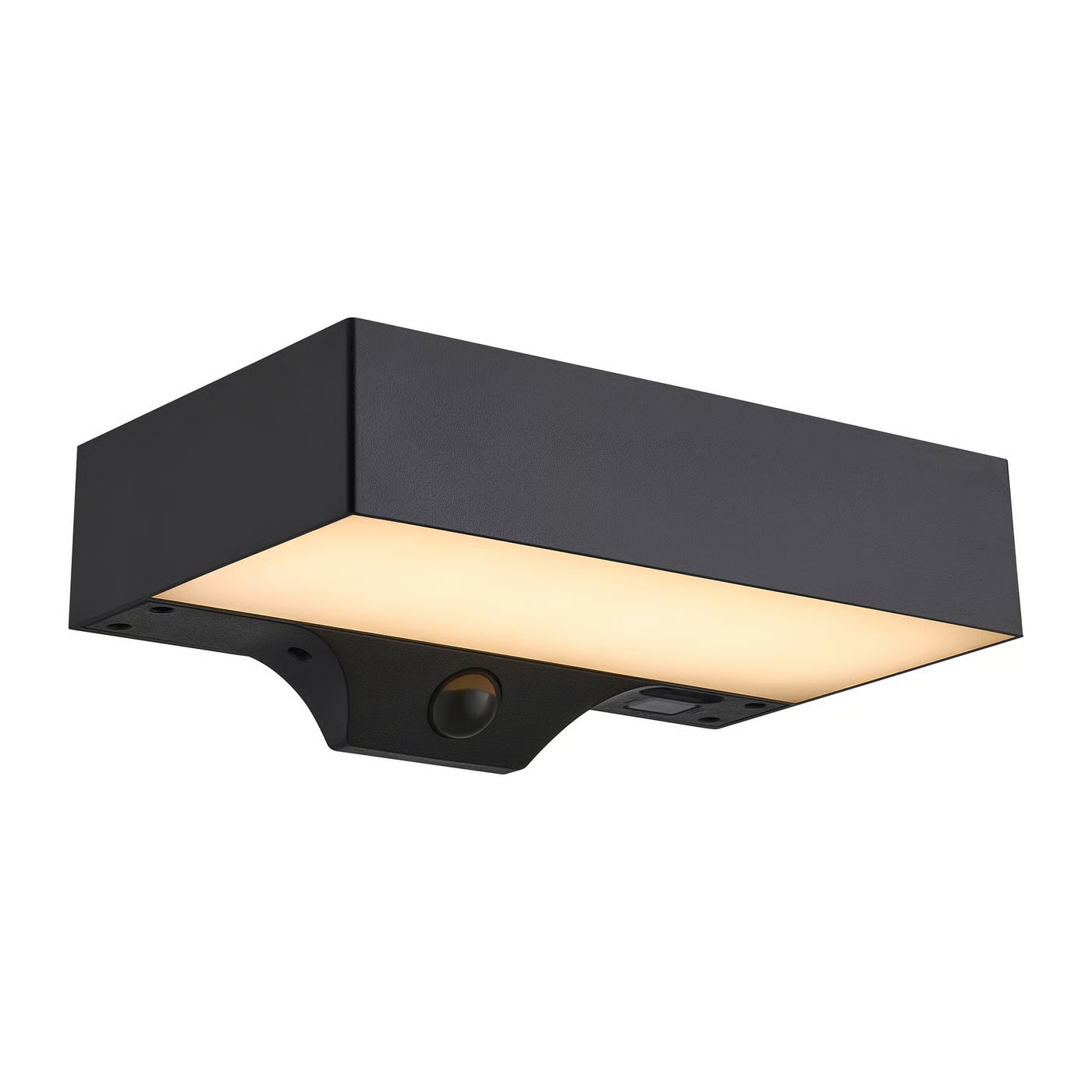 Monay Square Solar |  Wandlamp | Zwart | Pir Sensor