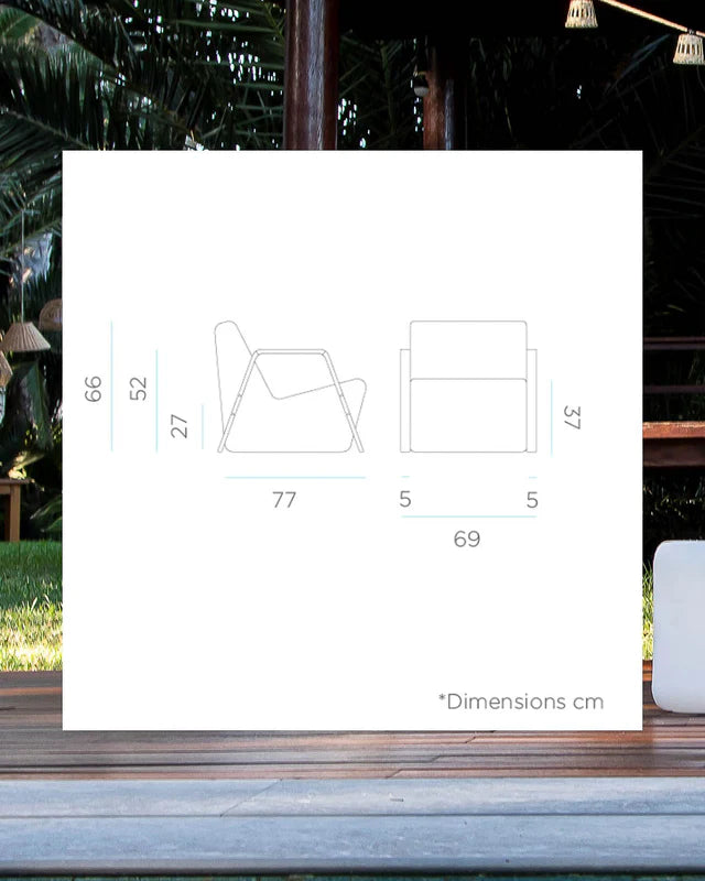 Luminous Tarida Sit Arms chair